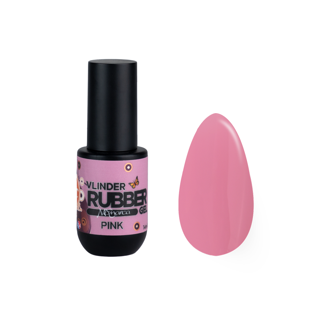 Rubber Gel Monarca Vlinder PINK 14ML